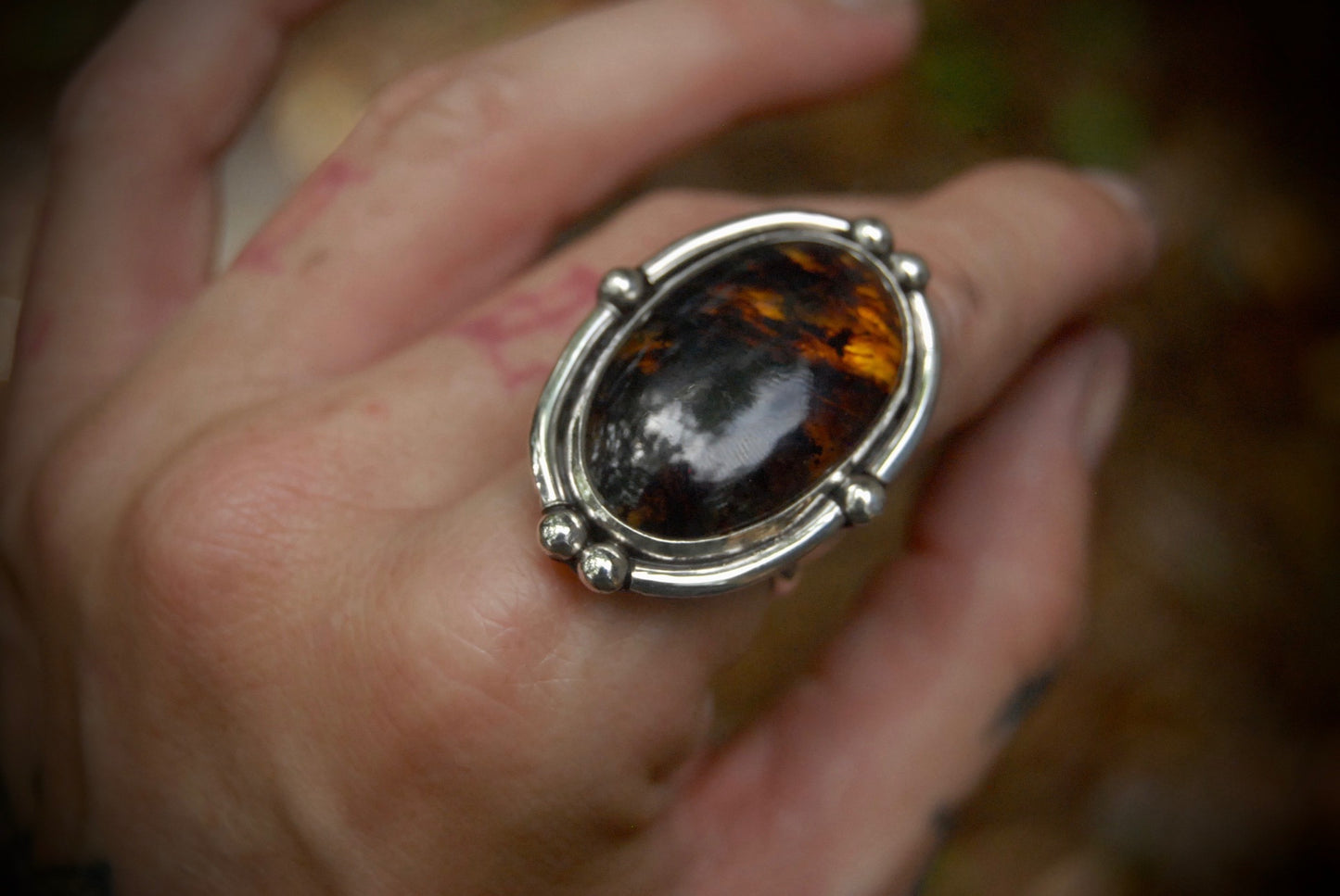 Amber ring sz-7