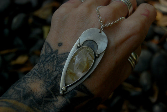 Rutilated Quartz Necklace