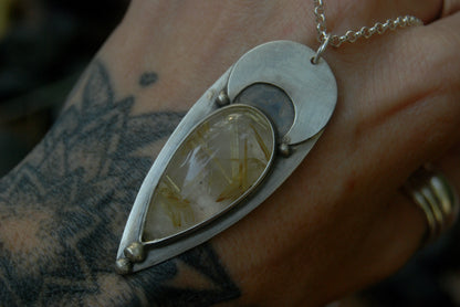 Rutilated Quartz Necklace