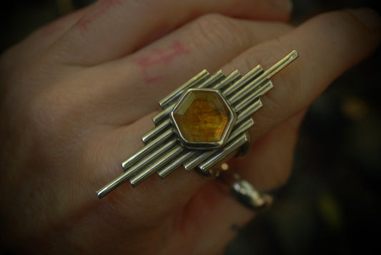 Citrine August Ring