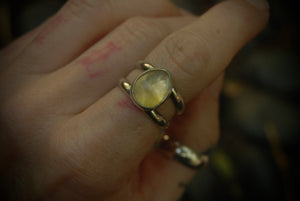 Classic Pale Citrine Ring