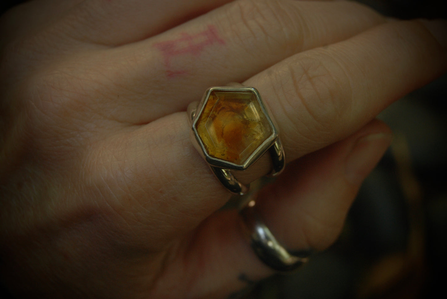 Classic Dark Citrine Ring