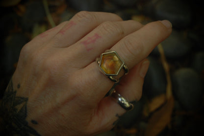 Classic Dark Citrine Ring