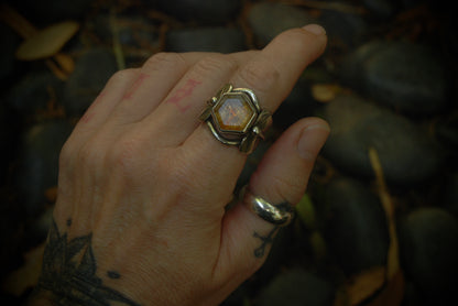 Citrine Leaf Ring