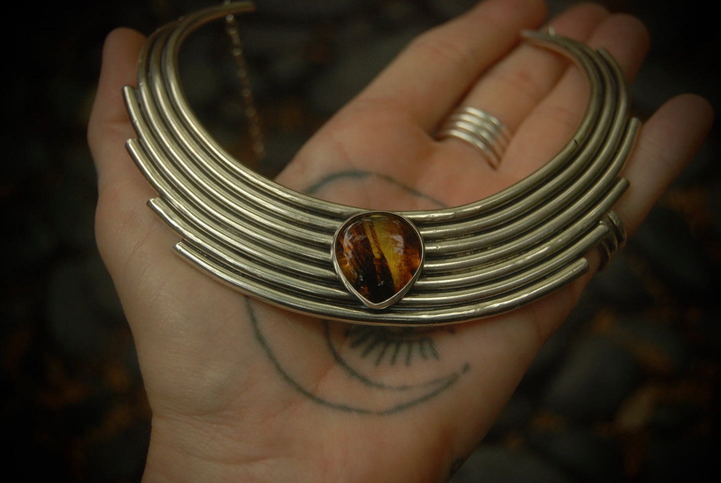 Amber Sunset Choker