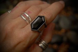 Single Hexagon Ring sz 6.5