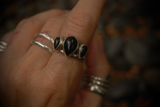 Teardrop Cluster Ring sz 6.75