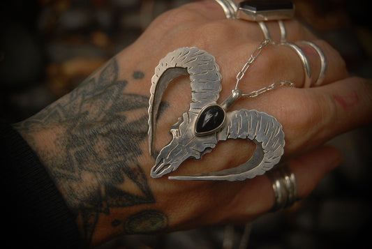 Ram Skull Necklace