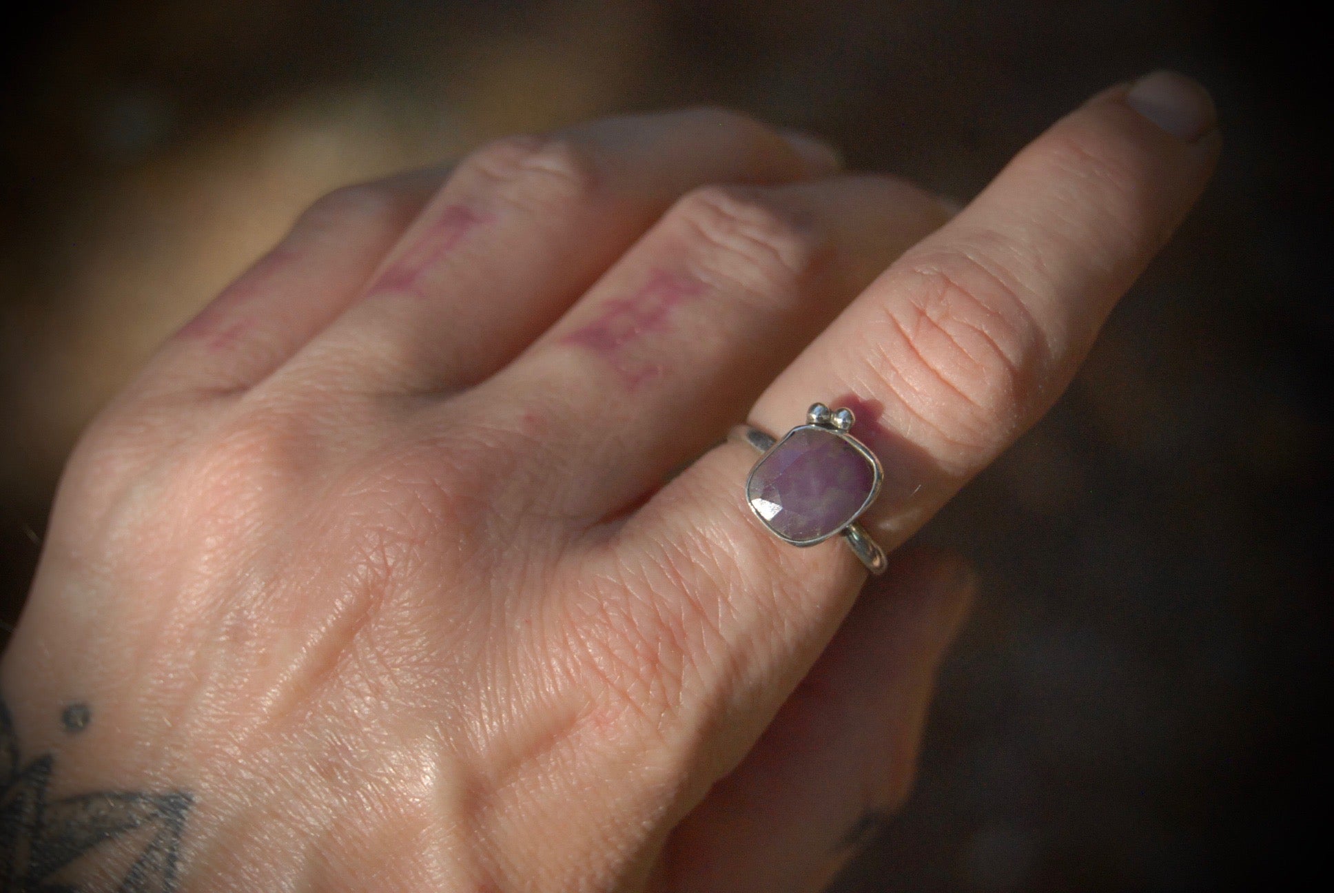 Purple Sapphire Ring sz-6