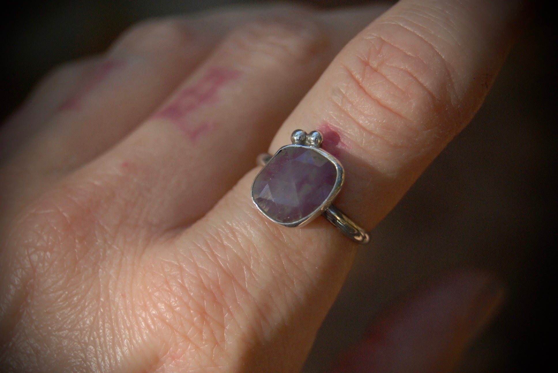 Purple Sapphire Ring sz-6