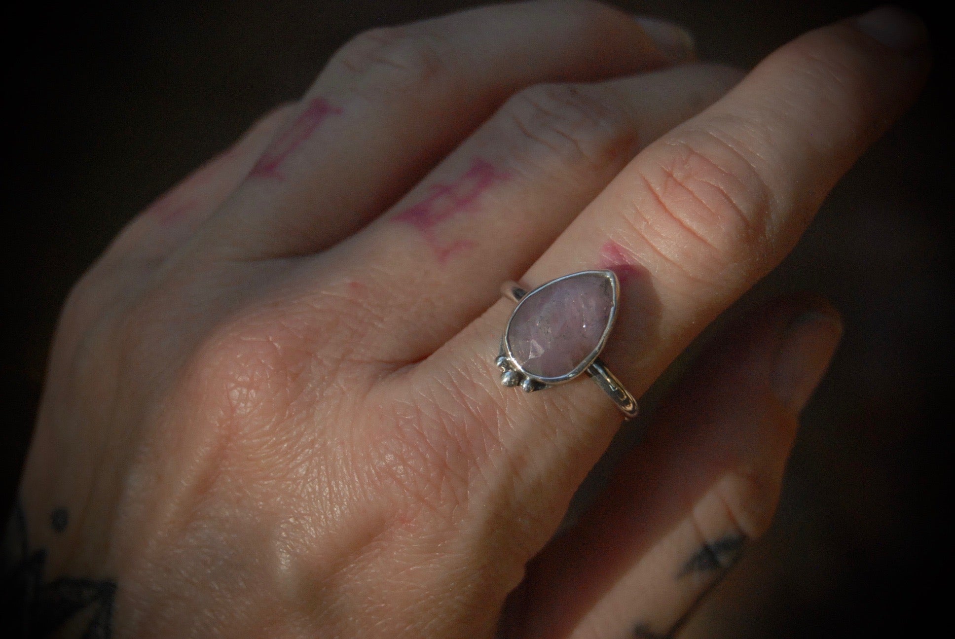Pink Sapphire Ring sz-7.75