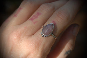 Pink Sapphire Ring sz-7.75