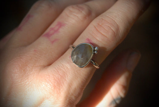 Olive Sapphire Ring sz-7