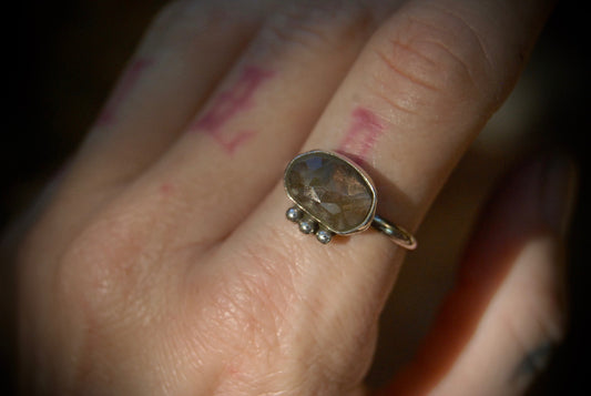 Rusty Sapphire Ring sz-8