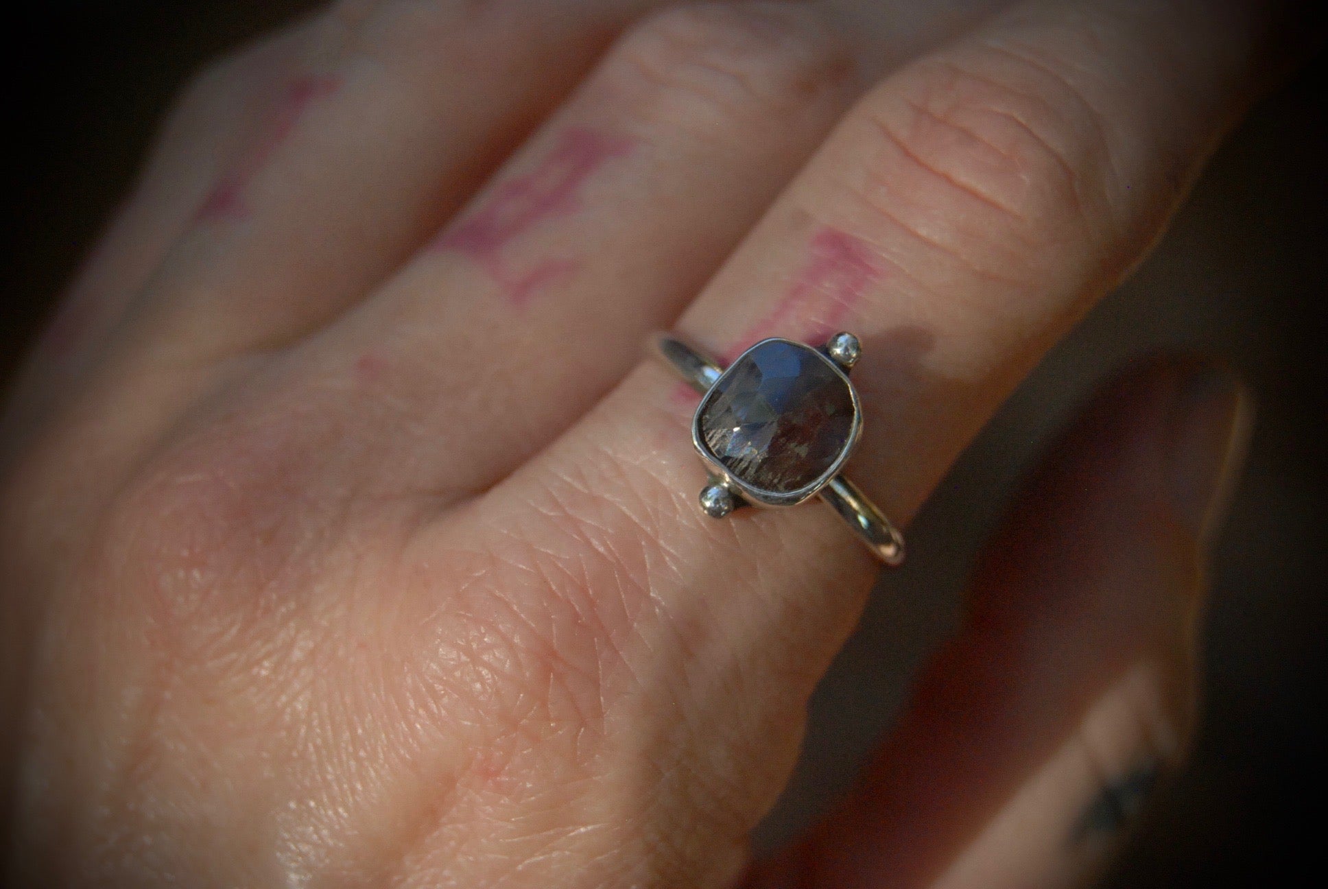 Sea Sapphire Ring sz-8