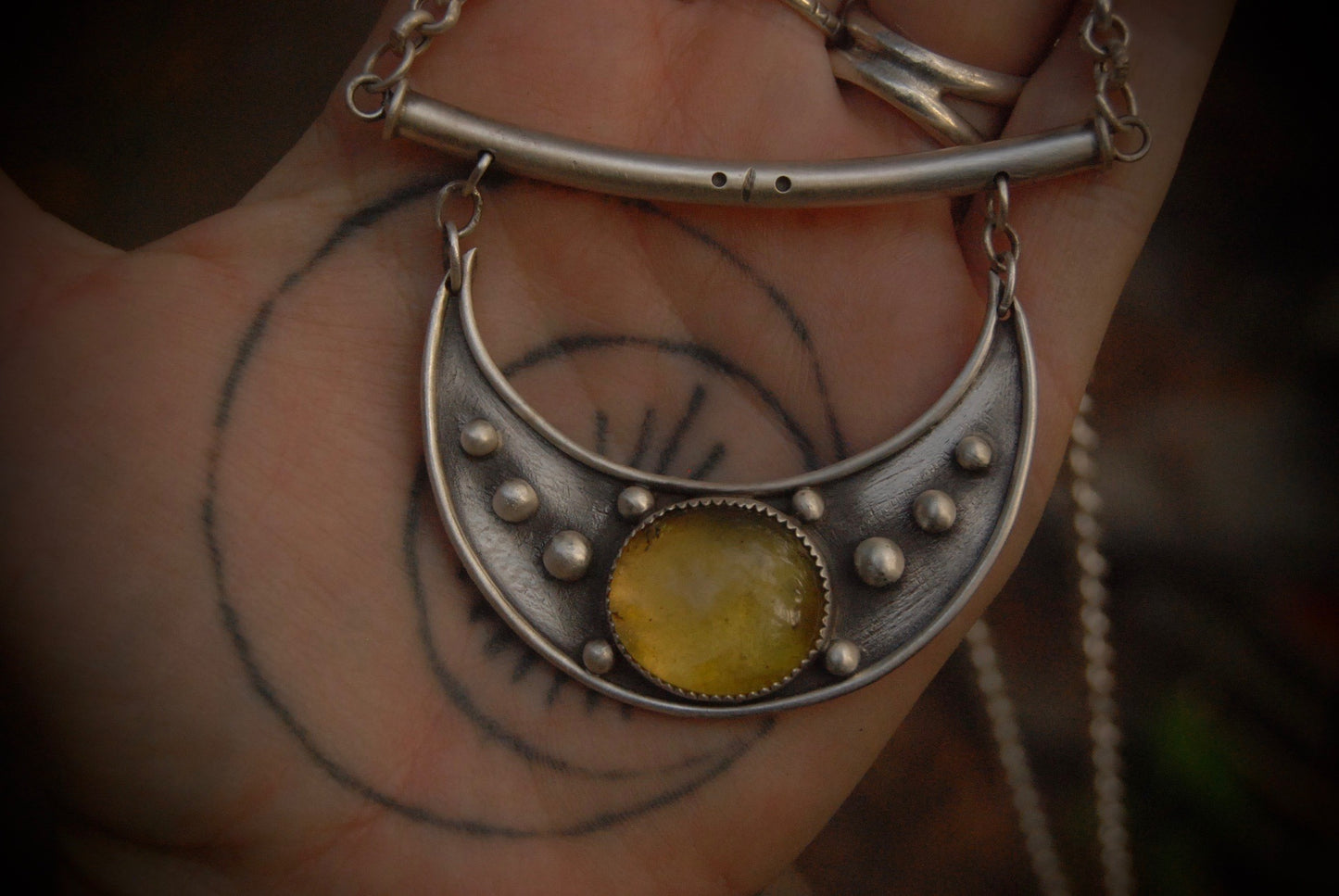 Moon Shield Necklace