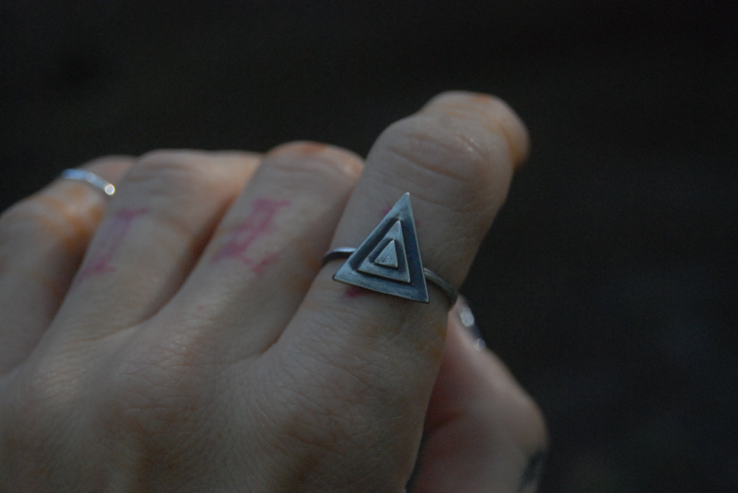 Triangle stack ring