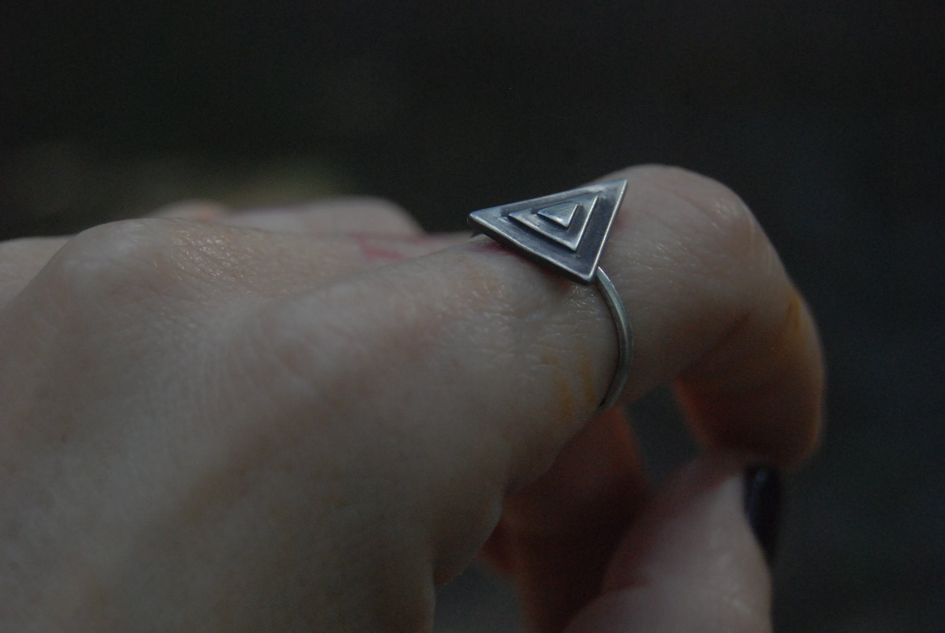 Triangle stack ring