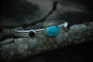 Turquoise and onyx stack bangle