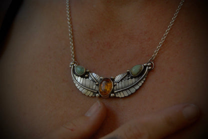 Luna Moth Necklace