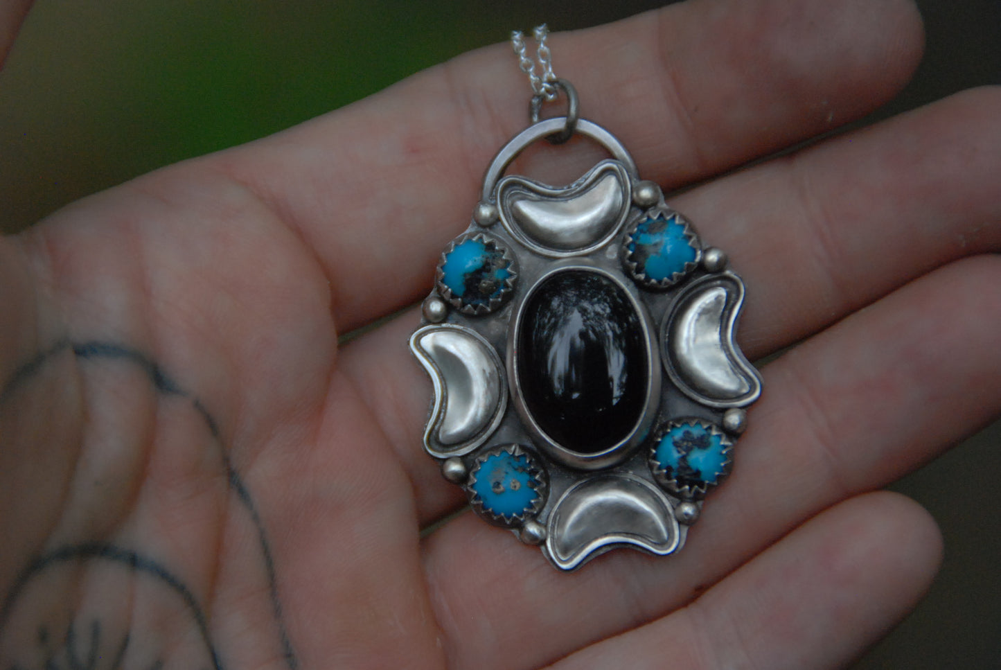 Morenci moon pendant