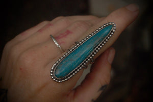 Slender Tear Drop Ring sz- 6.5