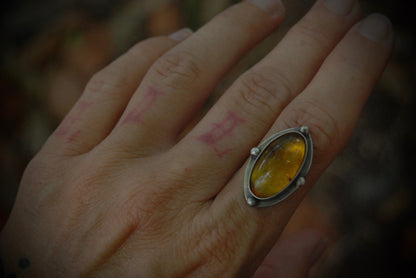 MTO Amber Ring or Necklace