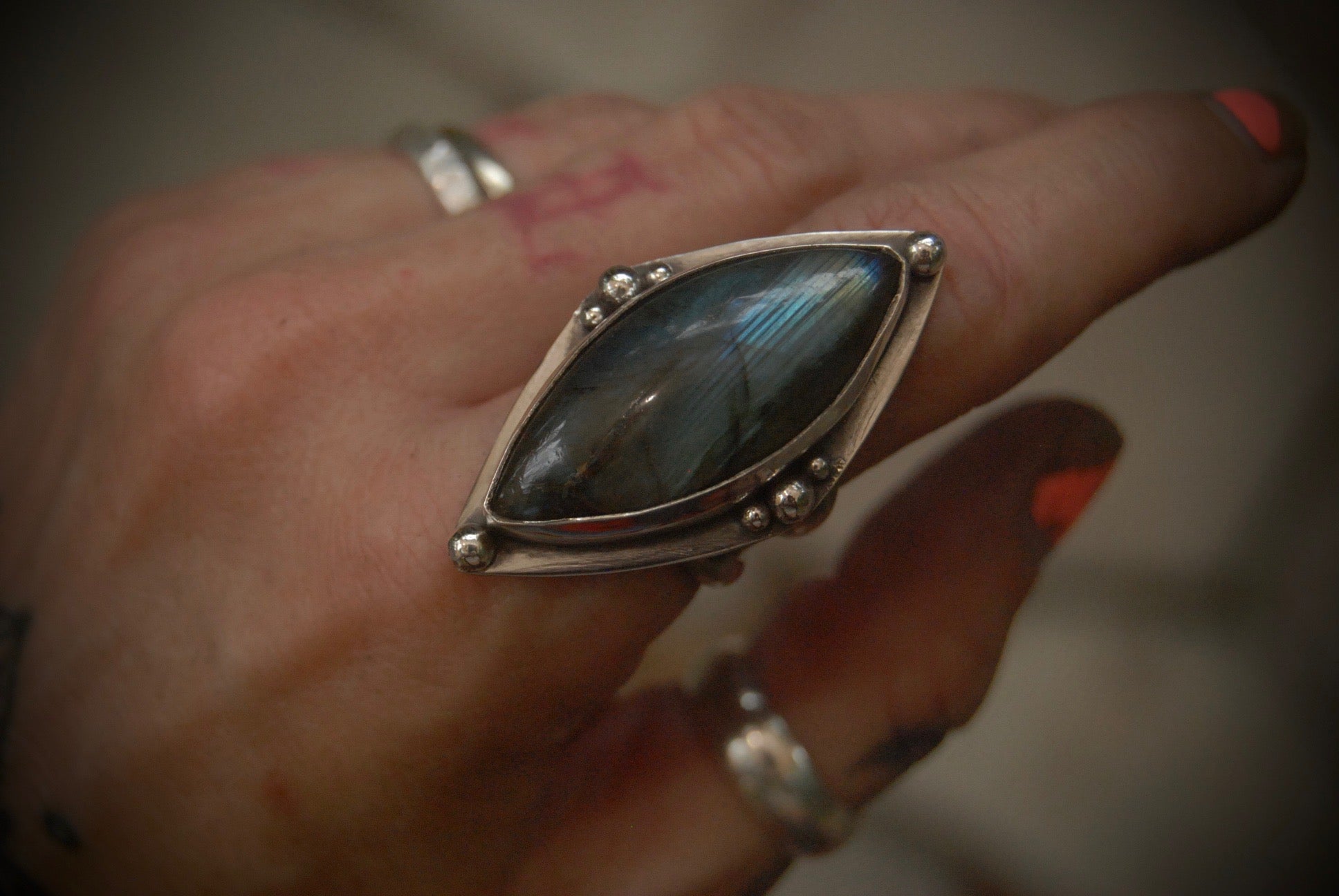 Labradorite Ring SZ- 8.5