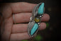 Amber And Turquoise Ring