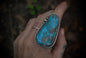 Large Turquoise Ring sz-7.5