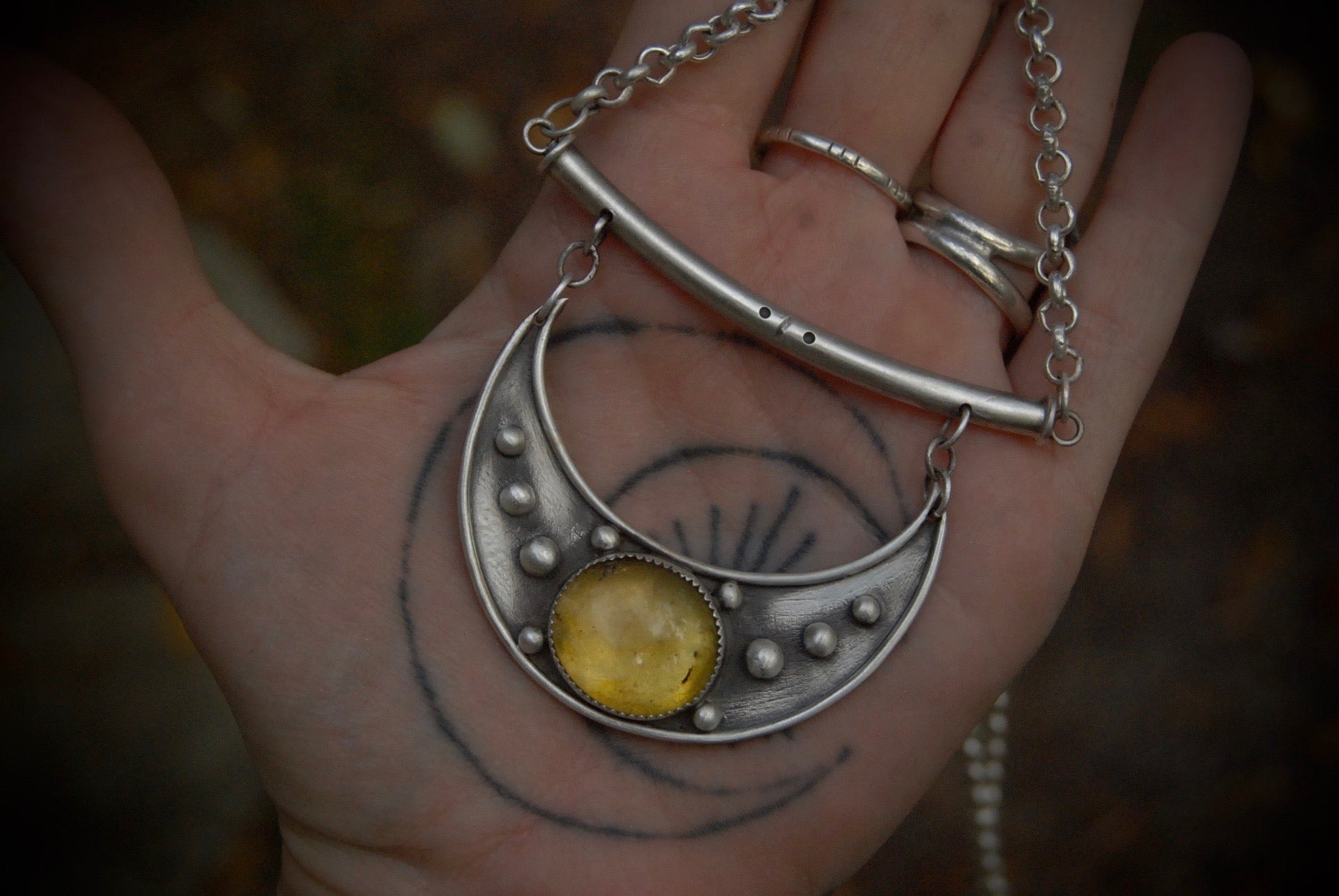Moon Shield Necklace