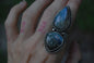 Dark blue labradorite ring *sz 6*