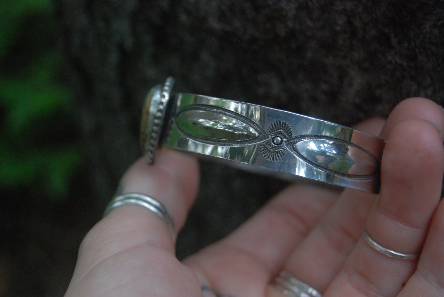 Repousse cuff