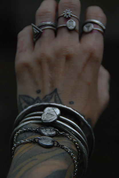 Rustic sun chain bracelet