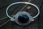 Onyx lock bangle
