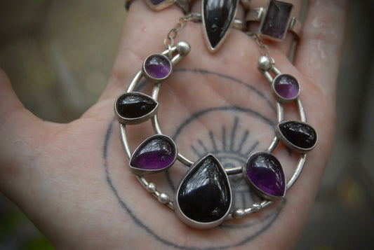 large naja october moon necklace