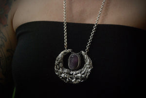 drawing down the amethyst moon necklace