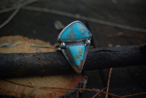 Geo turquoise ring