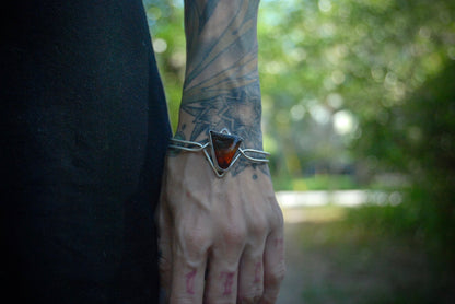 Amber geo stacking bangle