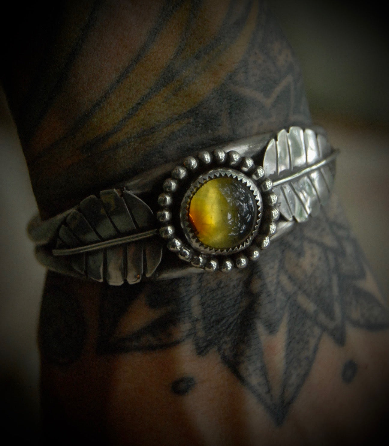 Amber Leaf Cuff
