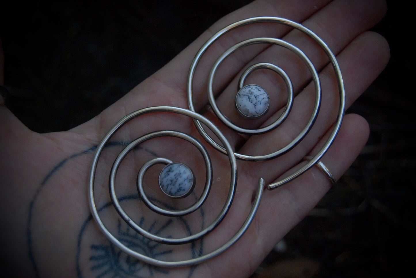 Large spiral hoops