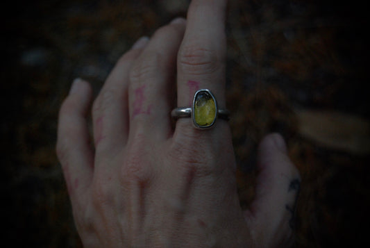 Large Amber Stack Ring SZ-9