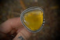 Large Amber Ring sz- 5.5