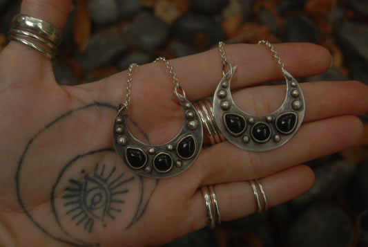Moon Drop Earrings