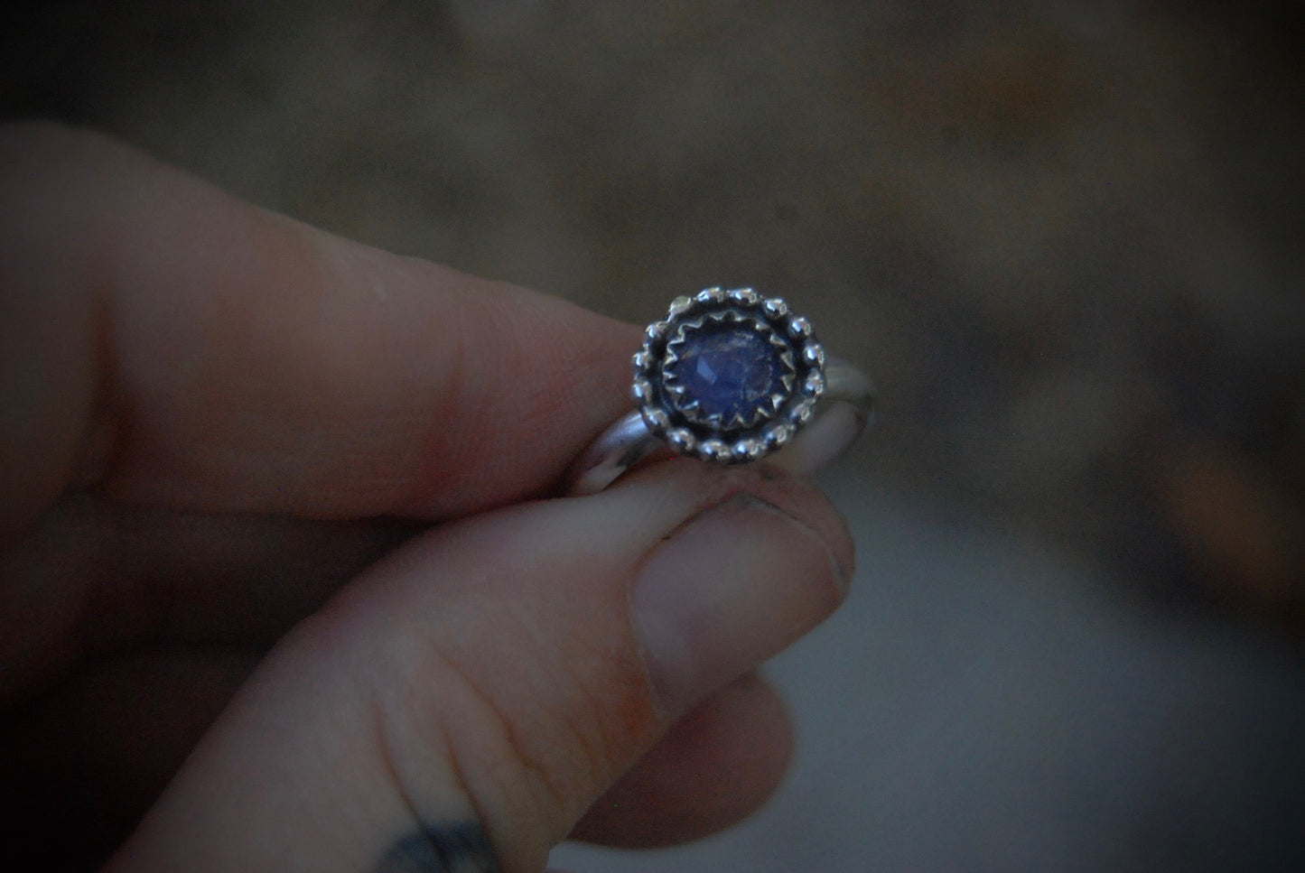 Tanzanite Stack or Midi Ring SZ-5