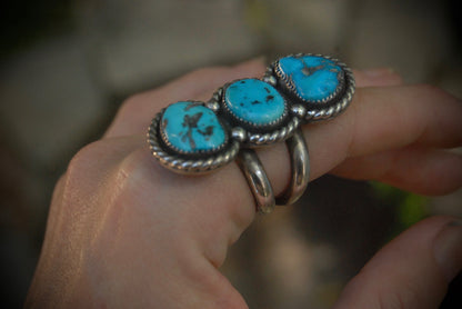 Sleeping Beauty Nugget  Ring sz- 8