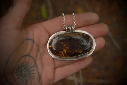 Large Amber Pendant