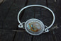 Turquoise lock bangle