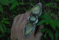 Large 3 stone labradorite ring *sz 8*