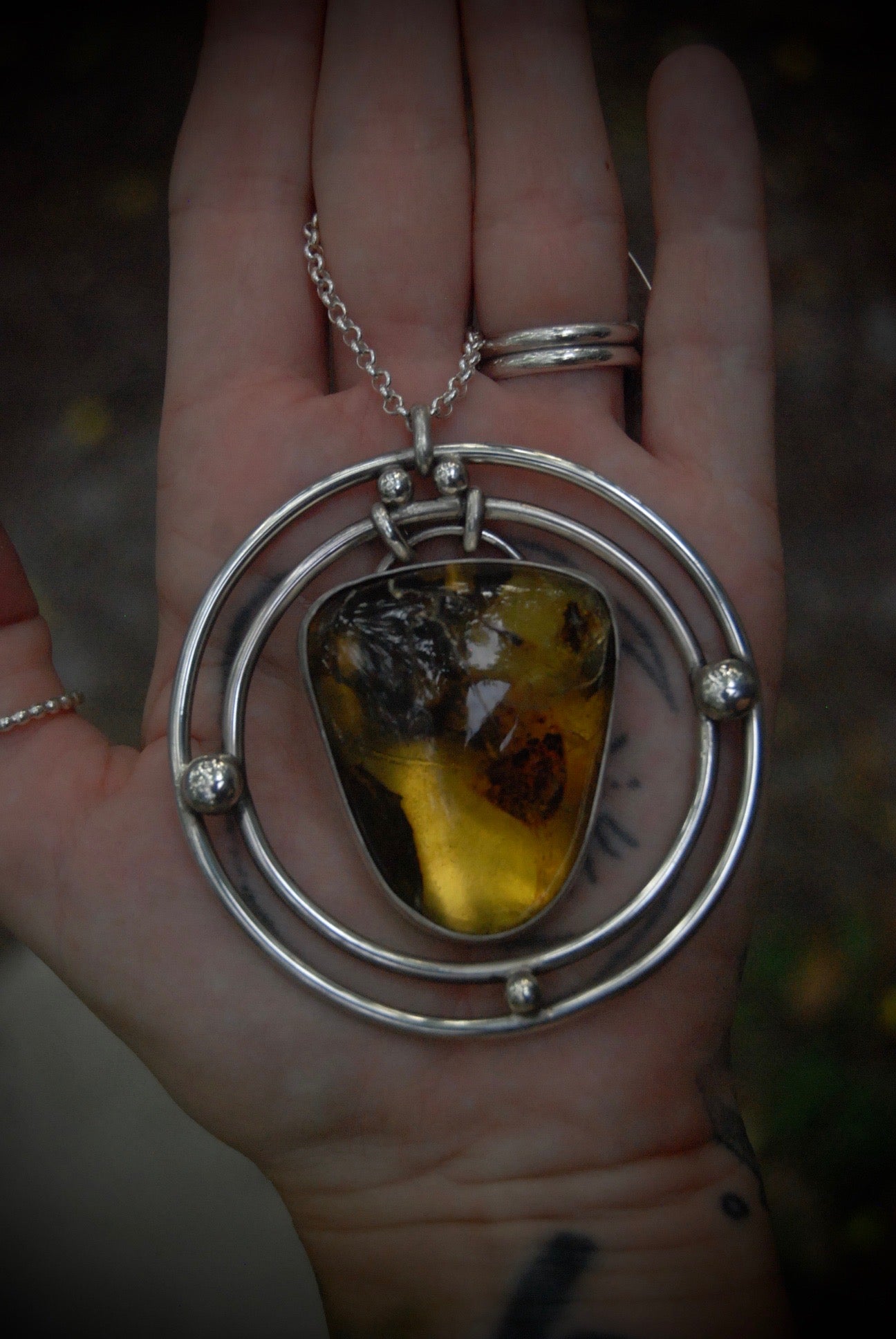Hunter- Amber Necklace